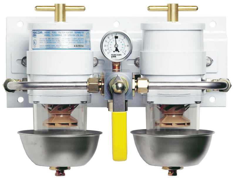 Racor 75500Max30 Max-Dual Ff/Ws Rotary Valve