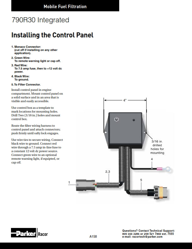 Racor 790r30 integrated assembly - 90 gph