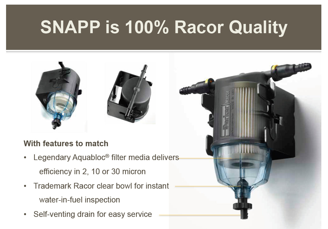 Racor R23107-30 SNAPP, DISPOSABLE PLASTIC FLT. — RacorStore