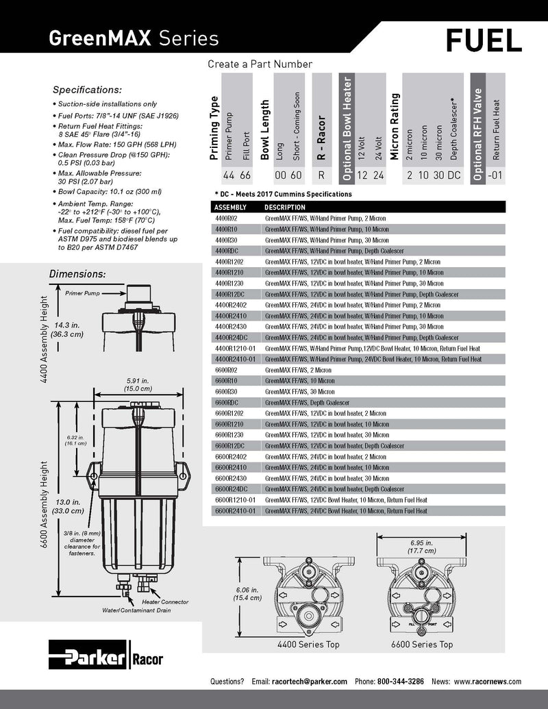 Racor 6660R2402
