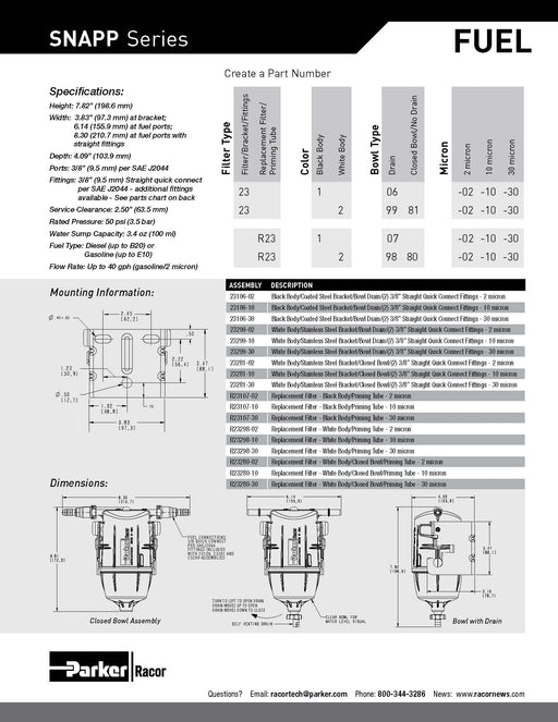 Racor 23329-10